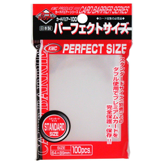 KMC Standard Sleeves – Perfect Size (Perfect Fit) – 100 Sleeves - Racoon Cave