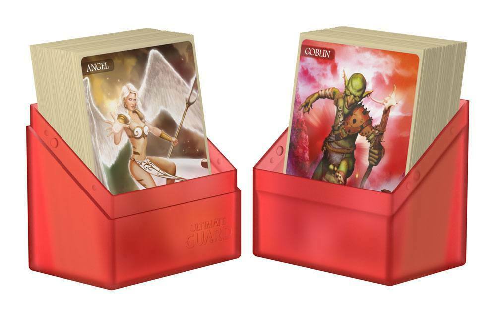 Ultimate Guard Deckbox - Boulder Deck Case Ruby 60+ Cards - Racoon Cave