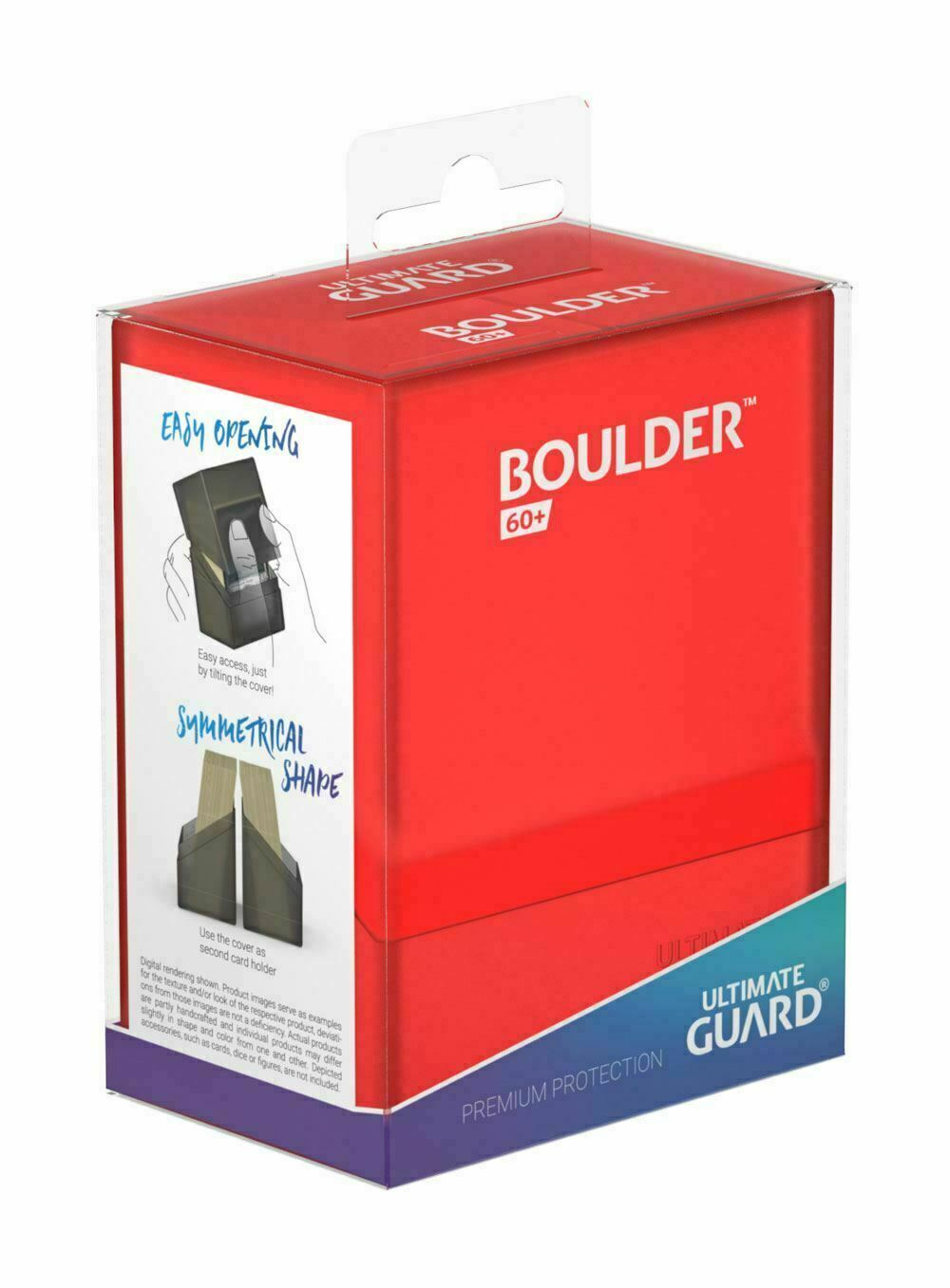 Ultimate Guard Deckbox - Boulder Deck Case Ruby 60+ Cards - Racoon Cave