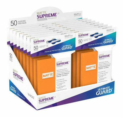 Ultimate Guard Sleeves - Supreme UX Matte Orange 50 Pieces - Racoon Cave