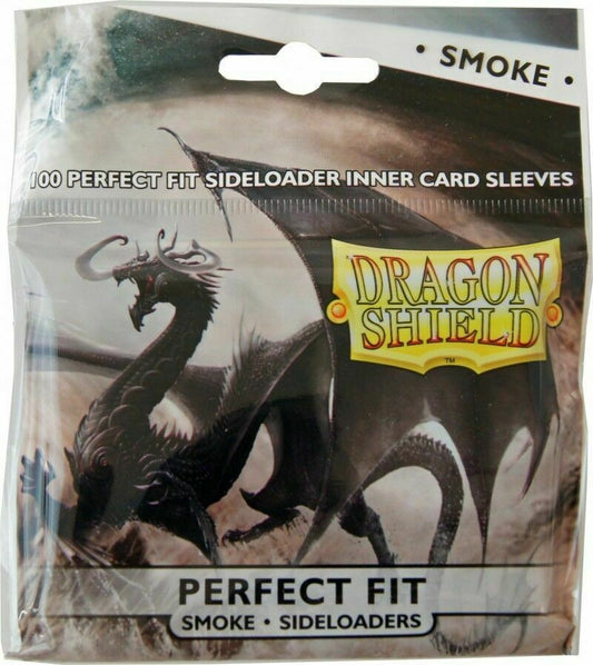 Dragon Shield Sleeves - Perfect-Fit Sideloader Clear/Smoke 100 Pieces - Racoon Cave