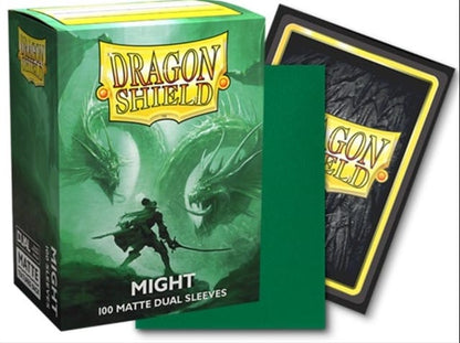 Dragon Shield Sleeves - Dual Matte Might 100 Pieces - Racoon Cave