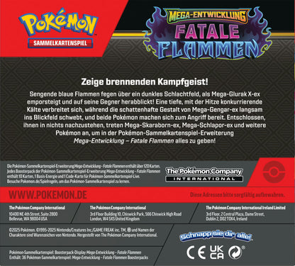 PKM – ME02 Fatale Flammen – Booster (Fix36) – DE - Racoon Cave