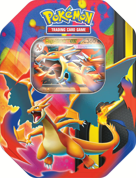 PKM – Tin 127 Mega-Glurak Y – (MEB3) - DE - Racoon Cave