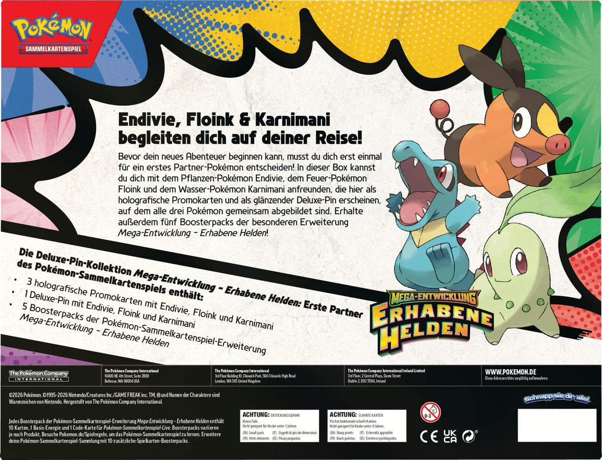 PKM – Mega-Entwicklung: Erhabene Helden – Deluxe-Pin-Kollektion – DE - Racoon Cave