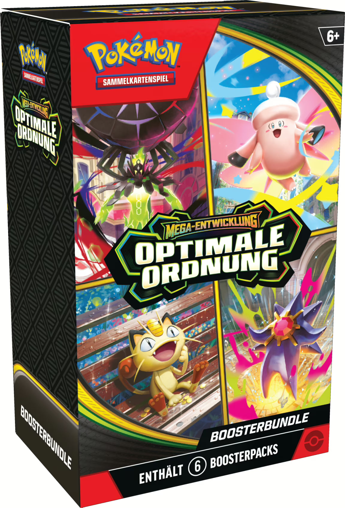 PKM – Mega-Entwicklung: Optimale Ordnung – Boosterbundle (6 Booster) – DE - Racoon Cave