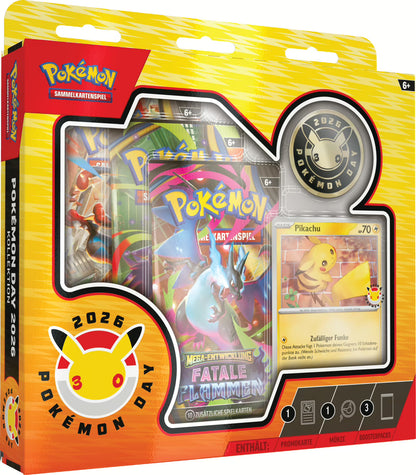PKM – Pokémon Day 2026 – Kollektion (MBE6) – DE - Racoon Cave