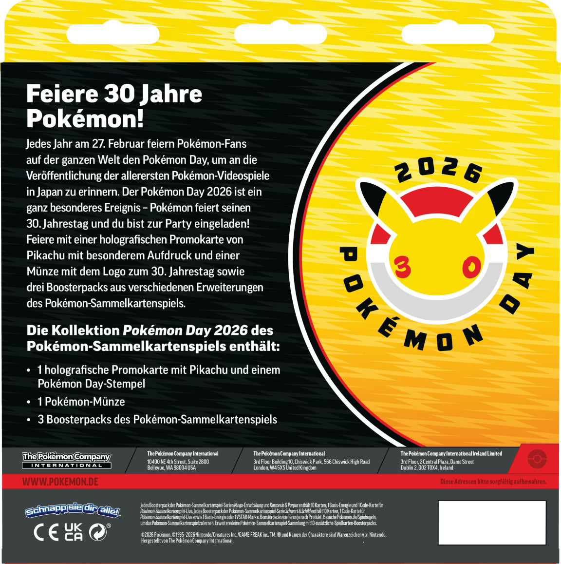 PKM – Pokémon Day 2026 – Kollektion (MBE6) – DE - Racoon Cave