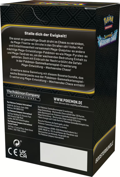 PKM – ME04 Wachsendes Chaos – Boosterbundle – DE - Racoon Cave