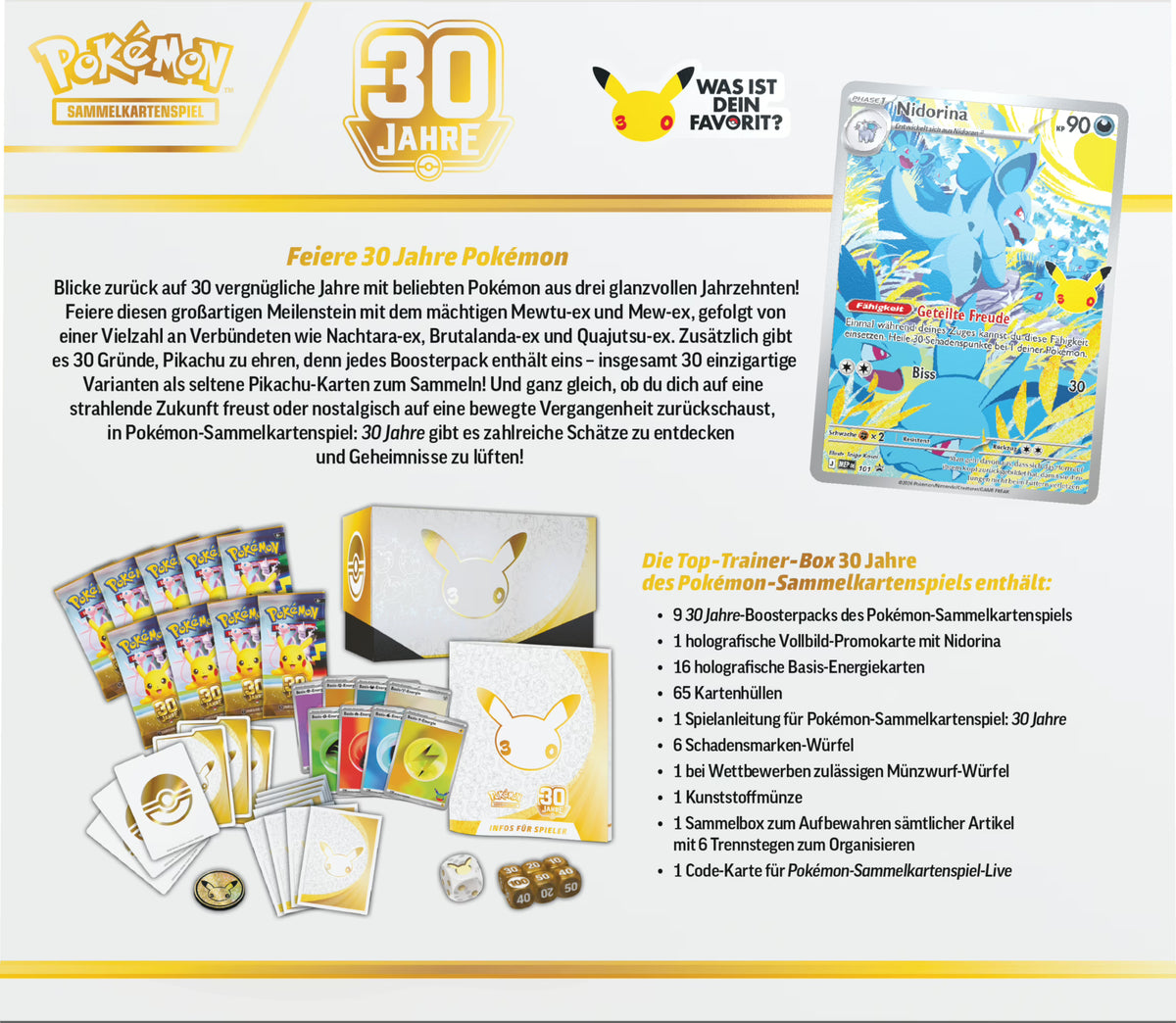 PKM – 30 Jahre – Top Trainer Box – DE - Racoon Cave