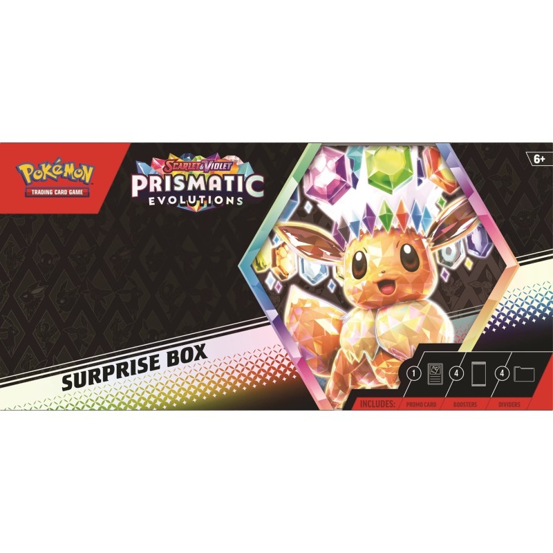 PKM Überraschungsbox – Karmesin & Purpur: Prismatische Entwicklungen DE - Racoon Cave