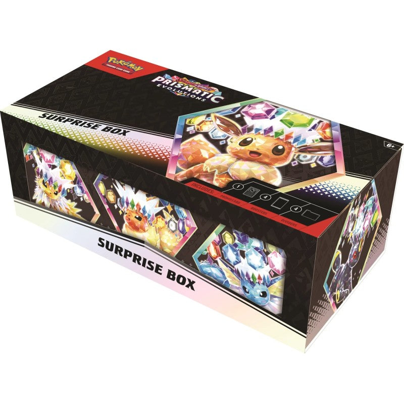 PKM Überraschungsbox – Karmesin & Purpur: Prismatische Entwicklungen DE - Racoon Cave