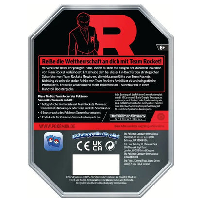 PKM – KP 10 – Team Rockets Mewtu-ex Tin – DE - Racoon Cave