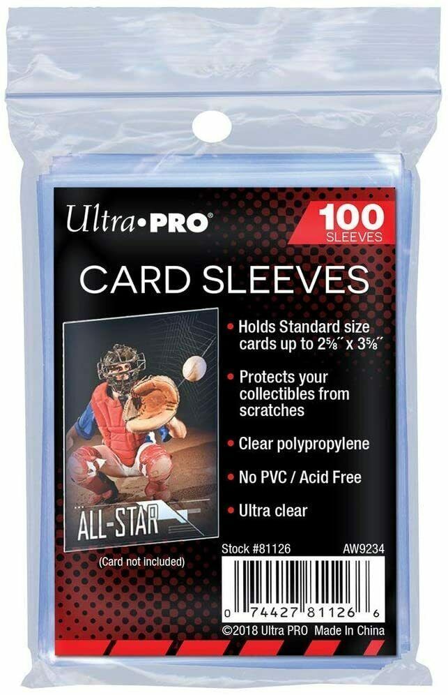 Ultra Pro Sleeves - Soft Sleeves Clear 100 Pieces - Racoon Cave