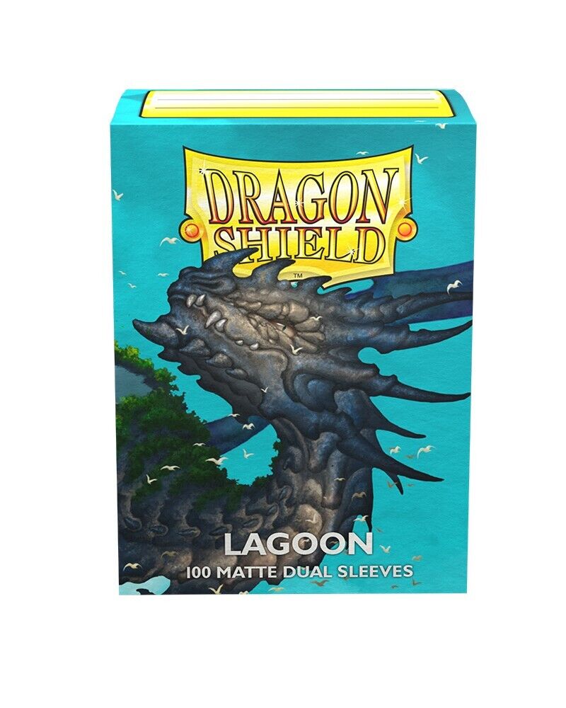 Dragon Shield Sleeves -  Dual Matte Lagoon 100 Pieces - Racoon Cave
