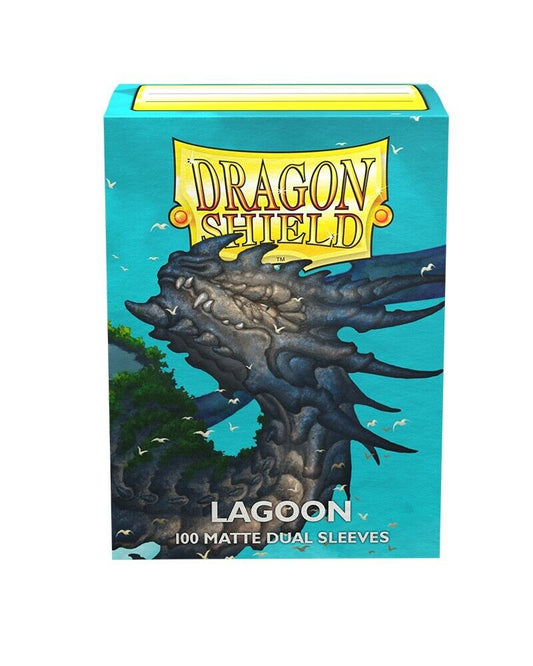 Dragon Shield Sleeves -  Dual Matte Lagoon 100 Pieces - Racoon Cave