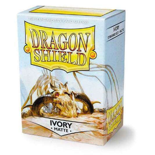 Dragon Shield Sleeves - Matte Ivory 100 Pieces - Racoon Cave