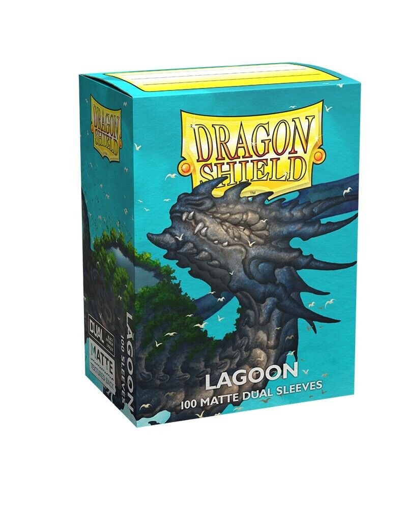Dragon Shield Sleeves -  Dual Matte Lagoon 100 Pieces - Racoon Cave