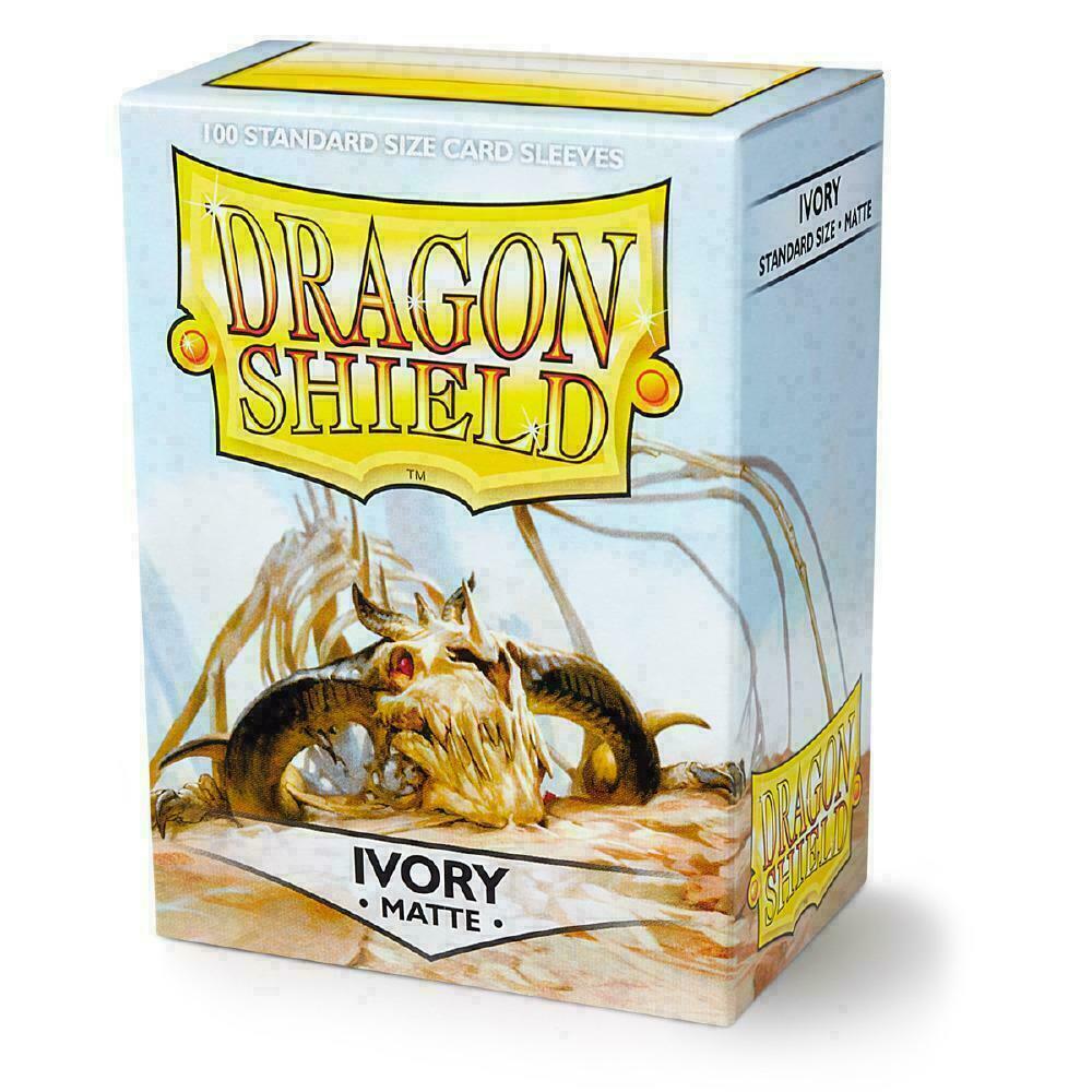 Dragon Shield Sleeves - Matte Ivory 100 Pieces - Racoon Cave