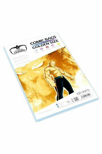 Comic Bags - Golden Size Resealable Ultimate Guard 100 Pieces - Racoon Cave